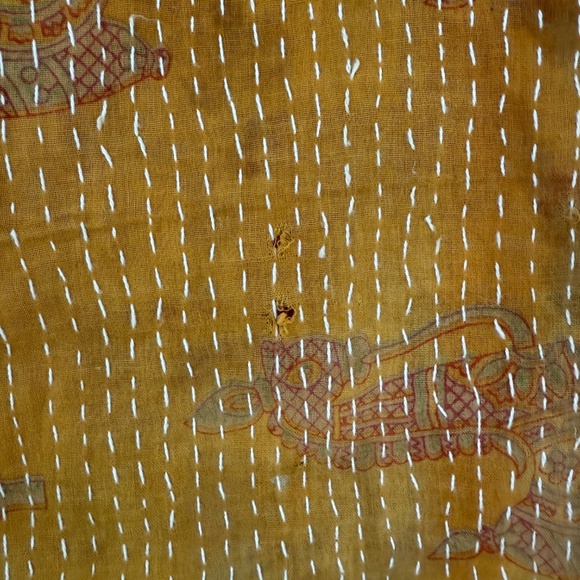 Kantha Bae Vintage Cotton Upcycled Pareo - Picture 6 of 9